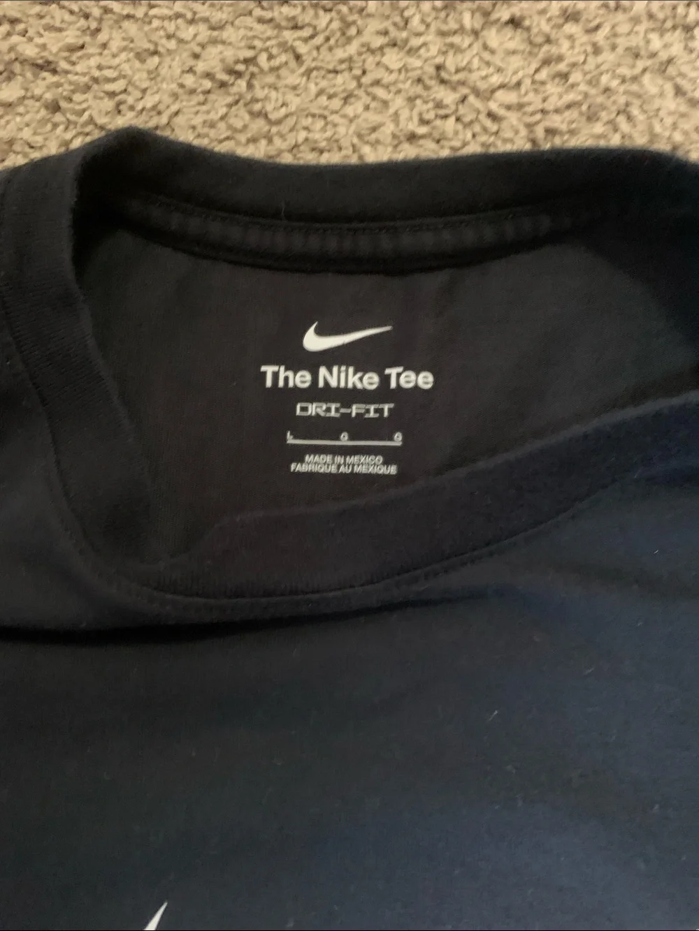 Nike Black T-Shirt with White Swoosh and BOXING Print - Picture 2 of 4